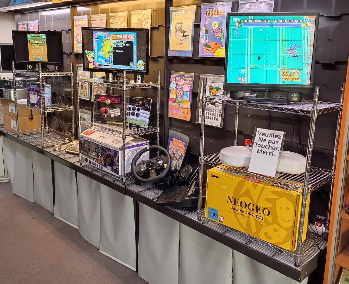 jeux video rétro console la boutique vidéo